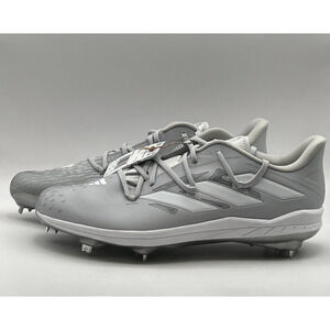 Men's Sz 14 Adidas Adizero AfterBurner 9 Metal Baseball Cleats IG2311 Lite Gray‎